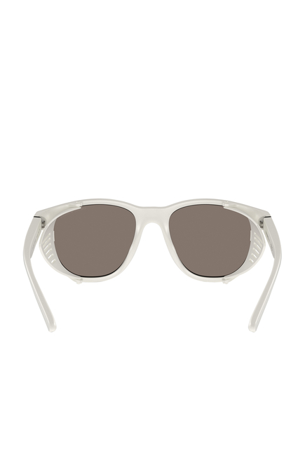 D-Frame Sunglasses With Interchangeable Temples